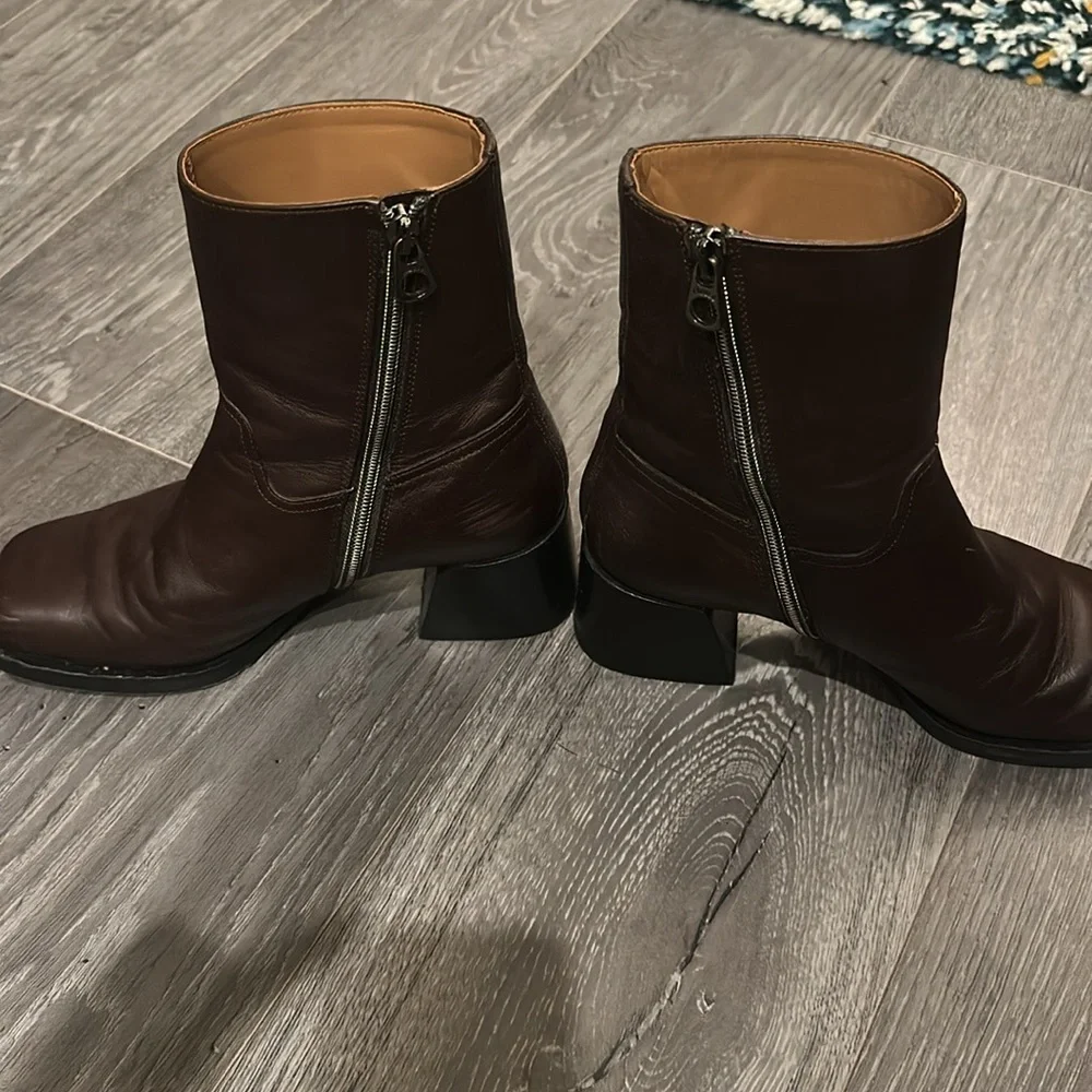 Brown Labucq Joan Ankle Boots, 38 - Picture 2 of 4